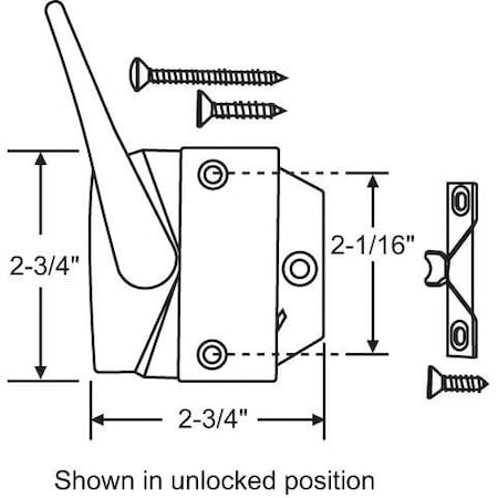 Strybuc Casement Sash Lock and Keeper 750-1351408